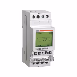 Alimentazione: 230V AC - 50Hz Montaggio: Su barra DIN Tensione massima: 230V AC Contatore: 6 cifre(totale), 5+1 cifre(parzial ...