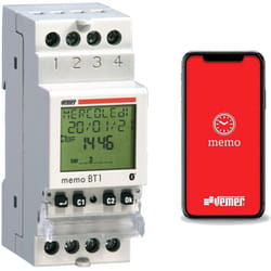 Vemer - Interruttore Orario e/o Astronomico con Bluetooth e app VE767600 Memo BT1