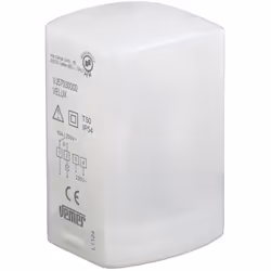 Interruttore crepuscolare Vemer da parete per l'accensione di un carico elettrico in funzione della luminosità ambiente. La s ...