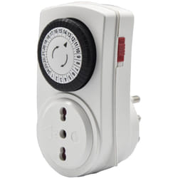Vemer - Interruttore Orario Elettromeccanico a Spina Italiana VJ63050000 Twinplug-D