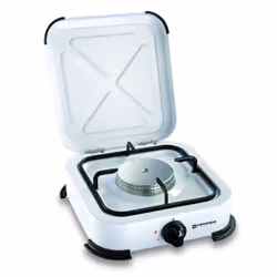 Kemper Group 104980, Bianco, Superficie piana, Gas, Smaltato, 1 Fornello(i), 1 Fornello(i)