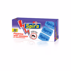 SPIRA PIASTRINE ANTIZANZARE 30 PZ STANDARD Piastrine anti zanzara Per vaporizzatore elettrico SPIRA Efficace contro le zanzar ...