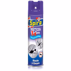 SPIRA SPRAY INSETTICIDA PER MOSCHE E ZANZARE STANDARD FORMATO DA 400 ML Spray insetticida per mosche e zanzare. con fresca pr ...