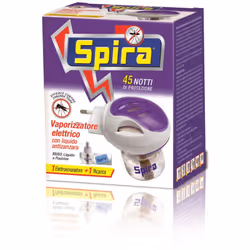 SPIRA BIUSO BASE LIQUIDO ELETTROEMANATORE + RICARICA 45 NOTTI SPIRA VAPORIZZATORE ELETTRICO + RICARICA LIQUIDA Elettroemanato ...