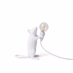 Lampada da tavolo in resina Mouse Lamp Step Seletti 15220 Quando non è a rosicchiare formaggio si diverte a starti vicino con ...