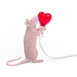 Seletti - Lampada in resina mouse lamp love edizione limitata marcantonio 15220sv