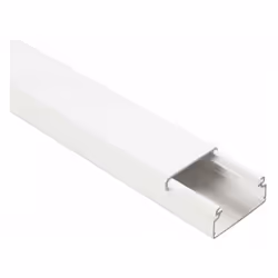 Canale portacavo ad 1 via, lunghezza 2 m, dimensioni 30 mm x 15 mm, coperchio fissabile a scatto, IP40. Per installazioni da  ...