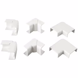 kit accessori numero 1 per canale portacavo dimensioni 30 mm x 15 mm a 1 via, ip40. il kit è composto da: 2 angoli variabili ...