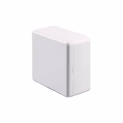 Scatola di derivazione da parete quadrata dimensioni esterne 67 mm x 67 mm, profondità 32 mm, IP40. Per canali "20 mm x 10 mm ...