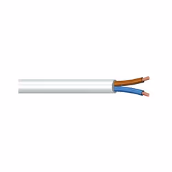 15 m cavo bipolare h03vv-f 2 x 0,75 mm² in matassa. tensione nominale: 300 / 300 v. portata massima: 11,5 a. colore: bianco. ...