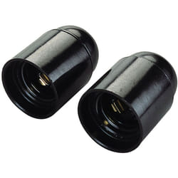 2 portalampade E27 neri