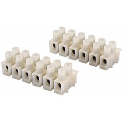 Poly Pool - Morsettiere a 6 poli in tecnopolimero 2 pezzi