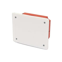 Scatola di derivazione da incasso con placca 119 x 96 x 50 mm