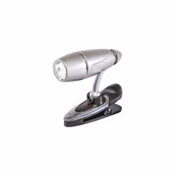 Luce led da lettura con aggancio a pinza e braccio regolabile a 360. Dotata di 3 LED e interruttore ON / OFF. Funziona con 3 ...