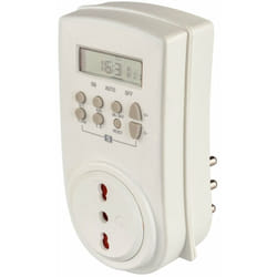 Poly Pool PP1419 Programmatore Timer Digitale Settimanale, Spina 16 A e Presa Bivalente