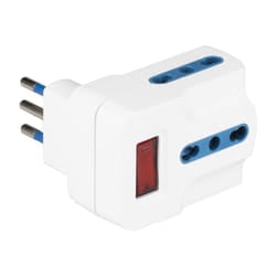 Poly Pool PP2387 adattatore per presa di corrente Tipo L (IT) Blu, Bianco