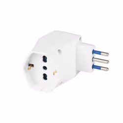 Poly Pool PP2388 adattatore per presa di corrente Tipo L (IT) Tipo L (IT) + Tipo F Bianco