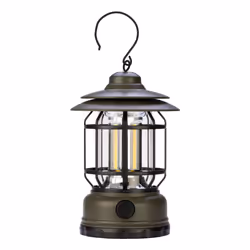 POLYPOOL PP3115, USB powered camping lantern, Verde, Gancio per appendere, IP44, 300 lm, 5 W