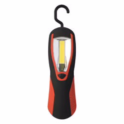 Poly Pool Lampada LED con gancio a scomparsa e magnete 200 lumen 3W, Torcia a mano, Nero, Rosso, Pulsanti, CE, COB LED, 1 lam ...