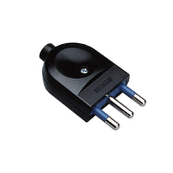 Poly Pool Spina Elettrica - Nero - 70x40x17 mm, colore Nero