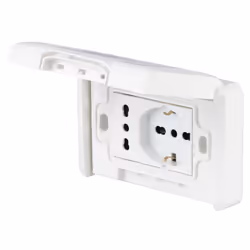 POLYPOOL PP6097X, 2x AC, 2P+T, Bianco, Polimero, IP55, CE