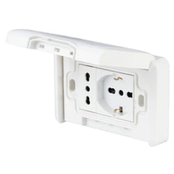 POLYPOOL PP6097X presa energia 2x AC Bianco