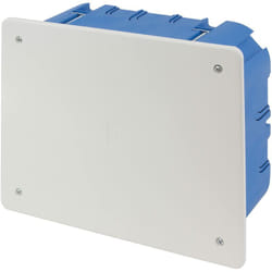Poly Pool - PP8183 Scatola Derivazione da Incasso con Coperchio - Scatola Elettrica da Parete Rettangolare - Cassetta Derivazione con Viti per