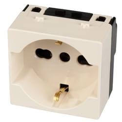 POLYPOOL PP0101X presa energia Tipo L Nero, Avorio