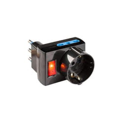 Poly Pool - PP2382.1 Adattatore 16 a, Nero, Salvaspazio Grande