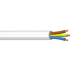 Cavo tripolare 10MT sezione 3X1,5 bianco