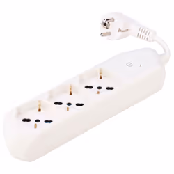 POLYPOOL PP0536.05XL, Interno, Dritto, Bianco, Universale, CE, 3 presa(e) AC