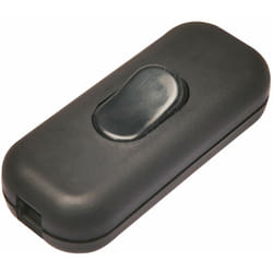 Poly Pool - PP0470.1X Interruttore Unipolare 1A, Comando a Bilanciere, Per Cavo PiattoNero