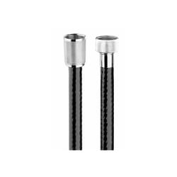 Bossini - Flessibile retinato nylon 1/2' x 1/2' ff conico, cm. 150, nero-cromo A00143C00101001