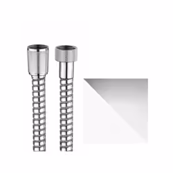 Flessibile Stretch-flex 1/2" x 1/2" FF conico, Bianco-cromo, lunghezza cm. 150