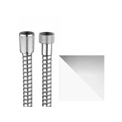 Flessibile Stretch-flex per doccia 1/2" x 1/2" FF conico, Bianco-cromo, L. cm. 150 A00101C00113021