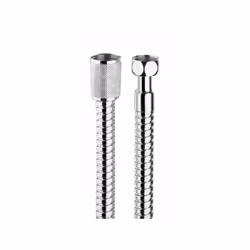 BOSSINI A02047 - FLESSIBILE IN OTTONE DOPPIA AGGRAFFATURA 1/2 CONICO 3/8 FEMMINA DA CM.150 - CROMATO