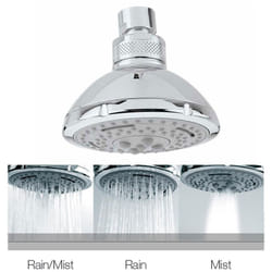 Bossini - Soffione Duetto-Neb autopulente tre getti con snodo 1/2'F I00132000030004