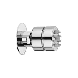 Bossini - Soffione doccia laterale tondo in ottone cromato effetto getto pioggia modello tondo-gom 1/2' 1 getto