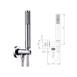 Zen Manopola doccia - cromo C12002C00030004 - Bossini