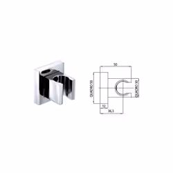 Supporto quadro fisso con rosone pl. nero op.9005 scatola Fornitore / Produttore: BOSSINI