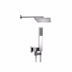 Kit con braccio da 35 cm in ottone cromato - Bossini quadrowidrc2 Il bagno moderno Dona un tocco di modernità al tuo bagno co ...