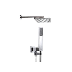 Bossini - Kit con braccio da 35 cm in ottone cromato quadrowidrc2