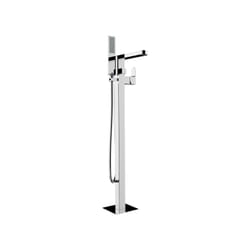 Gillo gruppo vasca con colonna a pavimento e doccetta - Z00761 Cromo lucido - Bossini