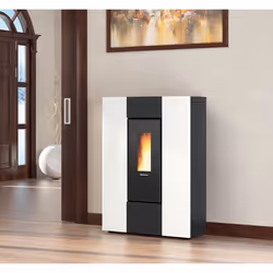 La Nordica Marilena Plus AD Libera installazione Pellet Nero, Bianco