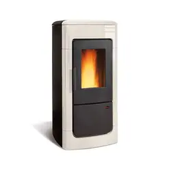 Termostufa a pellet 22,8 kW La Nordica Extraflame mod. Liliana Idro bordeaux