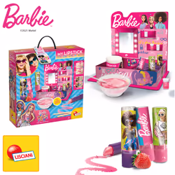 Lisciani Barbie My Lipstick Color Change, Set per il trucco delle labbra per bambini, 5 anno/i