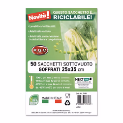 RGV 7104, Sacchetto per il sottovuoto, 50 pz, 250 mm, 350 mm, Italia, Bisfenolo A (BPA)