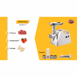 RGV New Duetto Plus tritacarne 550 W Bianco - Vista aggiuntiva 6