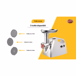 RGV New Duetto Plus tritacarne 550 W Bianco - Vista aggiuntiva 7