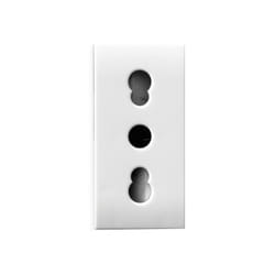 Presa elettrica bipasso 10/16A per serie civile AVE Banquise Sistema 45 45B06/15TS